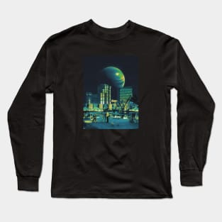 Celestial Soiree - Retro Futurism Long Sleeve T-Shirt